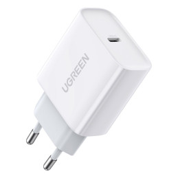 Ugreen USB Power Delivery 3.0 Quick Charge 4.0+ 20W 3A baltas įkroviklis (60450)