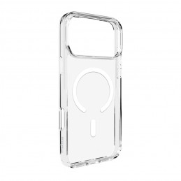 „Puro Lite Mag TPU+PC“ dėklas, suderinamas su „MagSafe“, skirtas „iPhone 17 Pro“ – skaidrus su baltu žiedu
