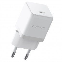 „Baseus Palm“ 20 W USB-C sieninis įkroviklis – baltas
