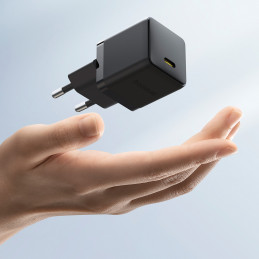 „Baseus Palm“ 30 W USB-C sieninis įkroviklis – baltas