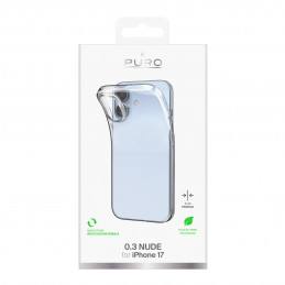 „Puro 0.3 Nude“ itin plonas TPU dėklas, skirtas „iPhone 17“ – permatomas