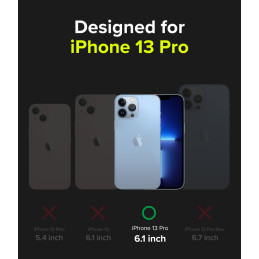 Ringke Fusion X Design šarvuotas dėklas su rėmeliu iPhone 13 Pro juodas (Bilietų juosta) (FXD550E43)