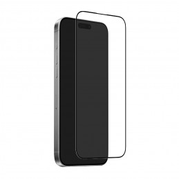 „Puro Frame“ grūdintas stiklas, skirtas „iPhone 17 Air“ su aplikatoriumi ir juodu rėmeliu