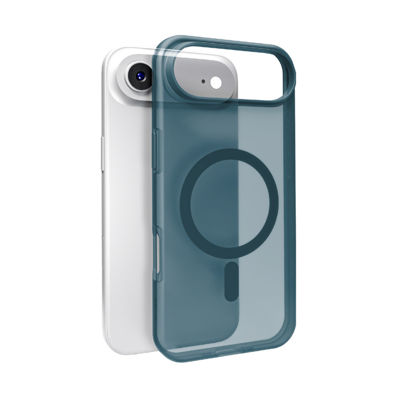 „Puro Daylight Magsafe“ suderinamas silikoninis dėklas, skirtas „iPhone 17 Air“ – permatomas turkio spalvos