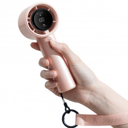 „Jisulife“ nešiojamasis ventiliatorius „Pro1“, 3600 mAh, FA53 (ABS), mini pūstuvas, nešiojamas USB ventiliatorius – roži...