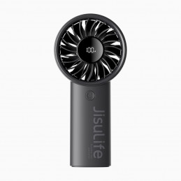 „Jisulife“ nešiojamasis ventiliatorius „Life4“, 3600 mAh, nešiojamas USB ventiliatorius – juodas