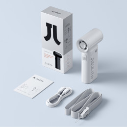 „Jisulife“ nešiojamas ventiliatorius „Life9“ 5000mAh nešiojamas mini pūstuvas su USB – pilkas