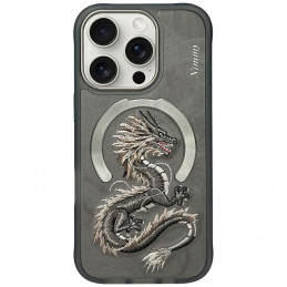 „Nimmy Dragon MagSafe“ dėklas, skirtas „iPhone 16 Pro“ – pilkas