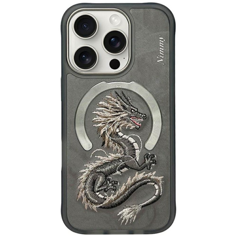 „Nimmy Dragon MagSafe“ dėklas, skirtas „iPhone 16 Pro“ – pilkas