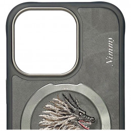 „Nimmy Dragon MagSafe“ dėklas, skirtas „iPhone 16 Pro“ – pilkas