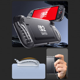 „Supcase Crystal“ dėklas, skirtas „Nintendo Switch 2“ – skaidrus