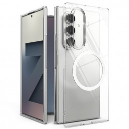 „Ringke Slim“ magnetinis „MagSafe“ dėklas, skirtas „Samsung Galaxy Z Fold 7“ – skaidrus