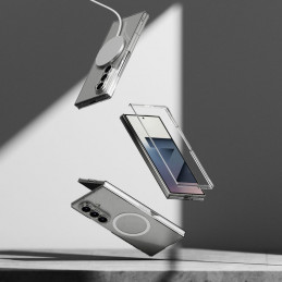 „Ringke Slim“ magnetinis „MagSafe“ dėklas, skirtas „Samsung Galaxy Z Fold 7“ – skaidrus