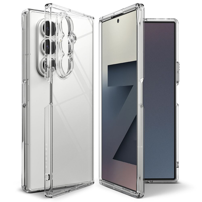 „Ringke Fusion“ dėklas, skirtas „Samsung Galaxy Z Fold 7“ – skaidrus