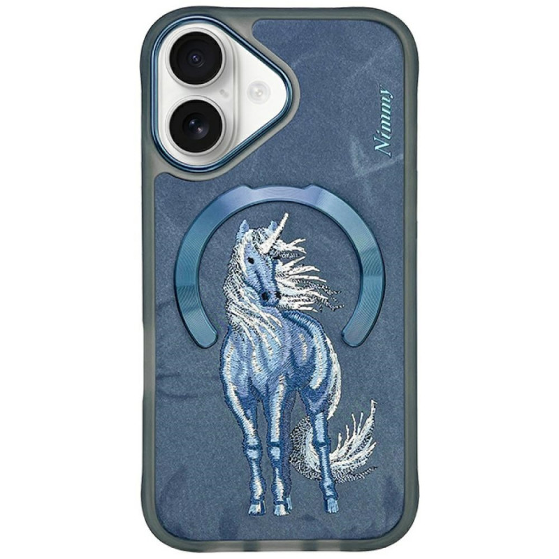 „Nimmy“ magnetinis fantazijos gyvūnų formos „MagSafe“ dėklas, skirtas „iPhone 16“ – mėlynas