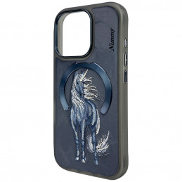 „Nimmy Magnetic Fantasy Animal“ dėklas „MagSafe“, skirtas „iPhone 16 Pro“ – mėlynas