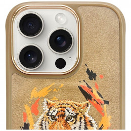 Nimmy Tiger MagSafe dėklas iPhone 16 Pro - rudas