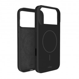 „Puro Pulse“ apsauginis dėklas, skirtas „iPhone 17 Pro“, polikarbonatas – juodas
