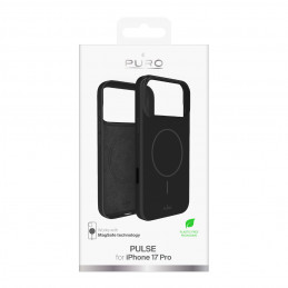 „Puro Pulse“ apsauginis dėklas, skirtas „iPhone 17 Pro“, polikarbonatas – juodas