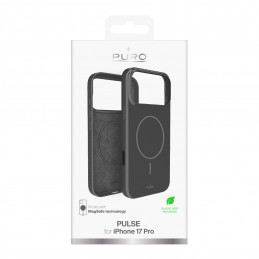 „Puro Pulse iPhone 17 Pro“ polikarbonato apsauginis dėklas – pilkas
