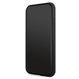 BMW Leather Curve perforuotas dėklas iPhone 11 / Xr - raudonas