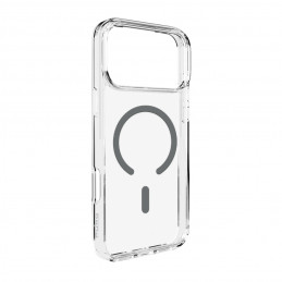 „Puro Lite Mag TPU+PC“ dėklas, suderinamas su „MagSafe“, skirtas „iPhone 17 Pro Max“ – skaidrus su pilku žiedu