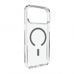 „Puro Lite Mag TPU+PC“ dėklas, suderinamas su „MagSafe“, skirtas „iPhone 17 Pro“ – skaidrus su pilku žiedu