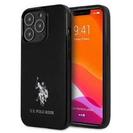 JAV Polo Assn byla Horses logotipas iPhone 13 Pro Max - juodas