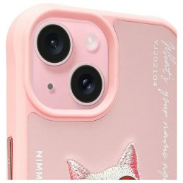 „Nimmy Glasses“ „Cool Cat“ dėklas „iPhone 15“ – rožinis