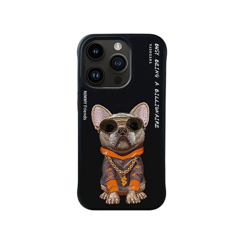 „Nimmy Glasses“ stilingas dėklas, skirtas „iPhone 15 Pro Max“ – juodas