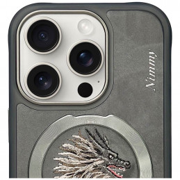 „Nimmy Dragon MagSafe“ dėklas, skirtas „iPhone 16 Pro“ – pilkas