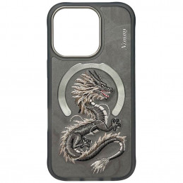 „Nimmy Dragon MagSafe“ dėklas, skirtas „iPhone 16 Pro“ – pilkas