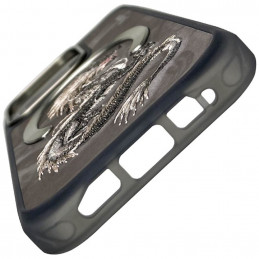 „Nimmy Dragon MagSafe“ dėklas, skirtas „iPhone 16 Pro“ – pilkas