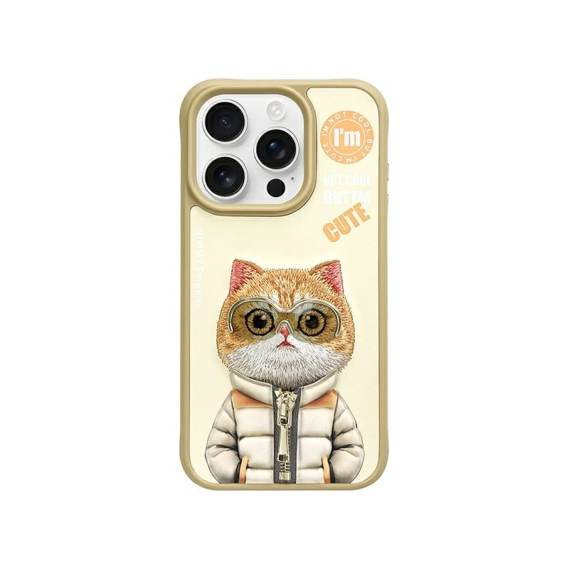 „Nimmy Cool&Cute 2.0“ katės dėklas, skirtas „iPhone 15 Pro Max“ – žalias