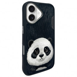 „Nimmy Big Eyed Pet 2.0“ pandos dėklas, skirtas „iPhone 16“ – juodas