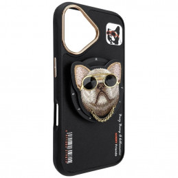 „Nimmy Glasses Cool nag MagSafe“ dėklas, skirtas „iPhone 16“ – juodas