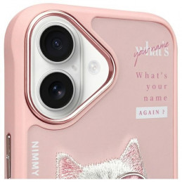 „Nimmy Cool&Cute 2.0“ katės dėklas, skirtas „iPhone 16“ – rožinis