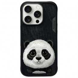 „Nimmy Big Eyed Pet 2.0“ pandos dėklas, skirtas „iPhone 16 Pro“ – juodas