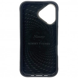 „Nimmy Magnetic“ madingas mielas augintinio formos „MagSafe“ dėklas, skirtas „iPhone 16“ – juodas