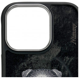 „Nimmy Magnetic“ madingas mielas augintinio formos „MagSafe“ dėklas, skirtas „iPhone 16 Pro Max“ – juodas