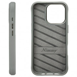 „Nimmy Cool&Cute 2.0“ meškiuko dėklas, skirtas „iPhone 16 Pro“ – pilkas
