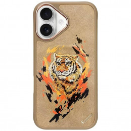 Nimmy Tiger MagSafe dėklas iPhone 16 - rudas