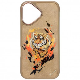 Nimmy Tiger MagSafe dėklas iPhone 16 - rudas