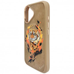 Nimmy Tiger MagSafe dėklas iPhone 16 - rudas