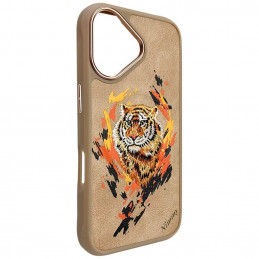 Nimmy Tiger MagSafe dėklas iPhone 16 - rudas