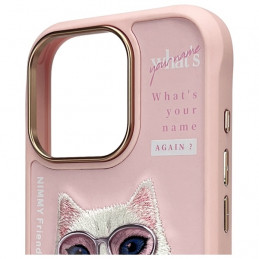 „Nimmy Cool&Cute 2.0“ katės dėklas, skirtas „iPhone 16 Pro Max“ – rožinis