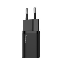 Baseus Super Si 1C greitas įkroviklis USB Type C 25W Power Delivery Quick Charge juodas (CCSP020101)