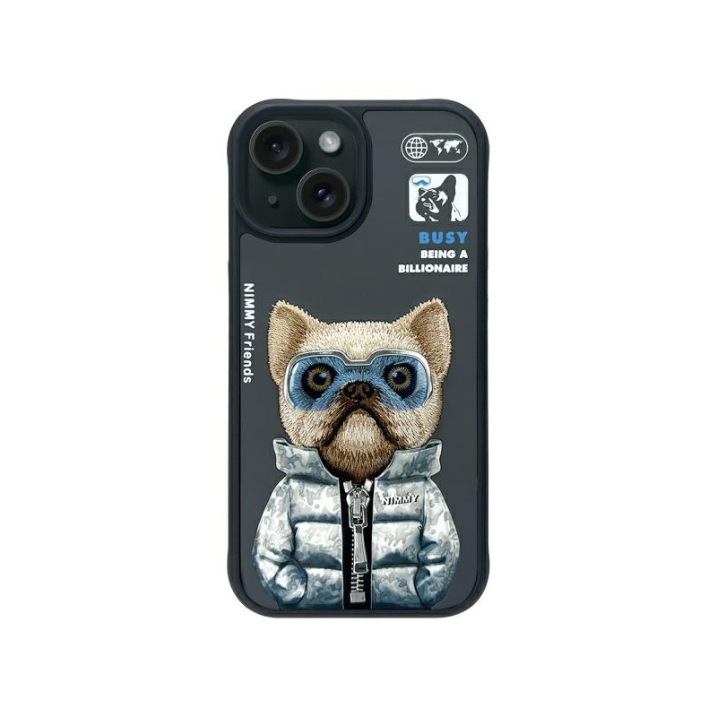 „Nimmy Cool&Cute 2.0“ dėklas, skirtas „iPhone 15“ – juodas