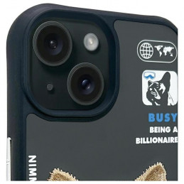„Nimmy Cool&Cute 2.0“ dėklas, skirtas „iPhone 15“ – juodas