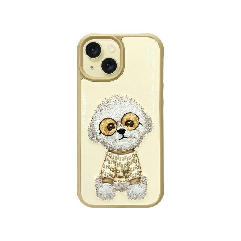 „Nimmy Glasses“ stilingas „iPhone 15“ dėklas – smėlio spalvos